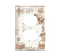 Sewing Poodle Craft Room Quote Fanciful Duplex Outlet Covers Plate