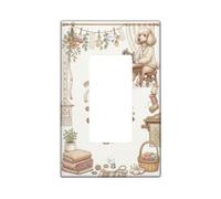 Sewing Poodle Craft Room Quote Fanciful Single Rocker Light Switch Cover