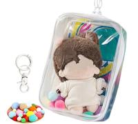 Sewing Pouch, 5.9 inches (15 cm), Carry Plush, Push Bag, Painful Bag, Transparent Pouch, Doll Holder, PVC, Going Out, Dustproof, Waterproof, Geeks, Idol, Anime, Storage Gacha (For 5.9 inches (15 cm
