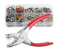 Sewing Repair Kit - 100 Metal Buttons & Tool for Jeans, Shirts & Crafts(Multicolor)