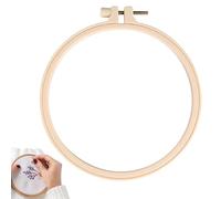 Sewing Rings - Craft Circle, Wooden Frame Jewelry | Mini Design Holder, Delicate Needle Art Organizer with Hooks for Display Earrings Sewing Creations and Decorative Handmade Work
