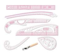 Sewing Ruler, 7PCS Sewing Patterns Making Tools Fashion Ruler Sewing the Curve Fashion Designer Supplies Sewing Rulers and Guides Sewing Dress Form for Fabric DIY Designer Pattern Maker Tailor