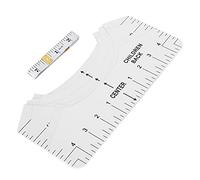 Sewing Ruler - 9 Piece Alignment Ruler Set Centering Guide Contour Design DIY T-Shirt V-Neck Round Neck Sewing Ruler