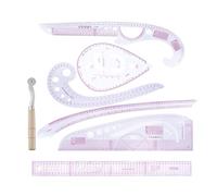 Sewing Ruler, Curve Cutting Guide - 7 Pieces French Sewing Tools, for Quilter Beginners Tailors Knitting Crafts Crochet Clothing Sleeves