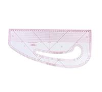 Sewing Ruler, French Curve Ruler for Pattern Maker Clear Plastic Metric Shaped Sewing Clothing Making Kit for Beginners Tailor Designer