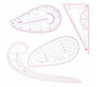 Sewing Ruler Set, Sewing 4 Pcs Clothing Fashion Ruler Set Pattern Design Drawing Template for Pattern Making, DIY, Clothing