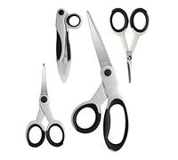 Sewing Scissors, Professional Tailor Scissors, Craft Scissors, Stainless Steel Scissors, Fabric Cutting Scissors, Stationery, (Single, White)