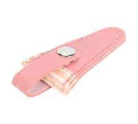 Sewing Scissors Protector Embroidery Sheath with Premium PU Leather, Ideal for Needlework, for DIY Friends, 7.4x3.2x1cm (Flesh Pink)