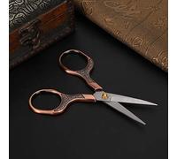 Sewing Scissors, Retro Scissor Vintage Sewing Scissors Small Scissors Crochet Scissors Universal for Embroidery Craft Needle Work Art Work (Antique Bronze)