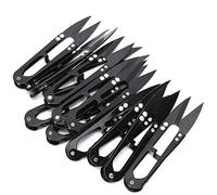Sewing Scissors, Thread Cutter 12Pcs Spring Yarn Scissors U Shaped High Carbon Steel DIY Cross Stitch Thread Cutter Clipper Compact Thread Snips for Crafting Sewing Knitting