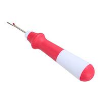 Sewing Seam Ripper 2-Colors Stainless Steel Tools Round Handle Knife Rubber, Stainless Steel Machine Double Color for Cross Stitch, Seam Rippers (Red)
