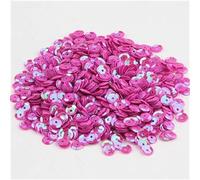 sewing sequins, Round Cup s Loose 4mm 5mm 6mm Wide for Sewing Wedding Crafts, Women Garments Accessories 10g(AB rose red,5mm 1200pcs)