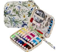 Sewing Sets & Kits Bluebell Pattern Sewing Kit Printing Sewing Set Professional Sewing Supplies with Zipper Sewing Kit Case, Travel Portable Sewing Accessory for Emergency, Home