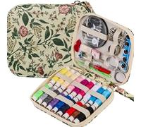 Sewing Sets & Kits Floral Pattern Sewing Kit Printing Sewing Set Professional Sewing Supplies with Zipper Sewing Kit Case, Travel Portable Sewing Accessory for Emergency, Home