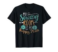 Sewing Shirt for Women My Sewing Room Is My Happy Place Tee T-Shirt