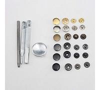 Sewing Snap, 50pcs Metal Snap Tool Metal Heavy Duty Snap for with Fixing Tools Kit Shoes, Hats, Belts, Jeans, Leather Craft（10mm）