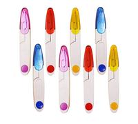 Sewing Snips,8 PCS Sewing Thread Cutters U Shape Thread Snips with Plastic Safety Cover Cross Stitch Scissors Unpicker for Tailor Embroidery Needlework DIY