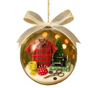 Sewing Snow Globe Sewing Machine-Themed Hanging Ornament for Xmas Christmas Tree