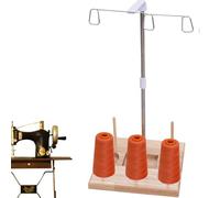 Sewing Stand: Wooden Spools Holder Base,Multi Spools Storage Organizer Shelf,Stable Desktop Sewing Embroidery Screen,Practical Staging