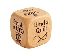 Sewing Task Selection Tool - Quilting Decision Dice | Funny Quilt Pattern Dice For Quilters, Women, Christmas And Family Gathering Party Activities