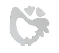 Sewing Templates, Reusable Acrylic Sewing Ruler Chicken Shape, Stencil Tools For Beginner Women Pillows Wall Decoration Family Activities