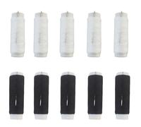 Sewing Thread, 10 Pcs Black and White Cotton Thread with 10 Needles, Strong Thread for Sewing Machine, Suitable for Machine and Hand Sewing, Ideal for Sewing Projects (5 Black,5 White)
