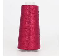 Sewing Thread 2000meters/roll Gold Silver Embroidery Thread Cord 100% Acrylic Partner Yarn for Knitting Craft Supplier(Second Red)