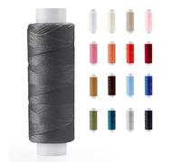 Sewing Thread 200m Strong Polyester for Hand and Machine Sewing - All Purpose Reel for Upholstery, Dressmaking and Repairs - 17 Colours, Protective Packaging (5609 - Graphite)