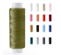 Sewing Thread 200m Strong Polyester for Hand and Machine Sewing - All Purpose Reel for Upholstery, Dressmaking and Repairs - 17 Colours, Protective Packaging (5875 - Khaki)