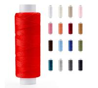 Sewing Thread 200m Strong Polyester, Red - Pasmanta | All Purpose Reel for Hand & Machine Use, Upholstery, Dressmaking, Curtains & Repairs, 40/2 Weight, Made in Europe