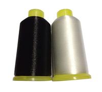 Sewing Thread, 2Pcs 0.1mm Mono-Filament Invisible Quilting Thread (White + Black)
