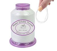 Sewing Thread, 455 Metres Water Soluble Thread - Soluble Thread for Textile Art Quilting Projects Embroidery Work Costume Making Hobbyists Enthusiasts