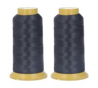 SEWING THREAD CONES HIGH TENSILE STRENGTH PREVENTING BREAKAGE 2187 YARDS EACH 3 STRAND EMBROIDERY THREAD SPOOLS FOR QUILTING SEWING MACHINE POLYESTER (Black)