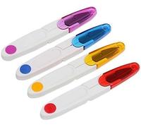 Sewing Thread Cutters, 4Pcs Multipurpose Snippers with Safety Cap, Perfect for Clipping Threads, Yarn, Portable Snip Scissors for Small Plants, DIY and Arts & Crafts