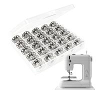 Sewing Thread Organizer - 0.8 Inches Stainless Steel Bobbins | Durable Metal Spools - Universal Crafting Accessory 25 Piece Set For Efficient Yarn Storage And Tidiness.
