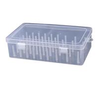 Sewing Thread Storage Box 42 Pieces Spools Bobbin Carrying Case Container Holder Craft Spool Organizing Case Sewing for Sewing Mending(White)