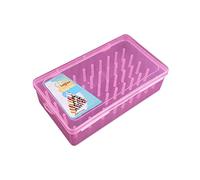 ＡＷＨＡＯ Sewing Thread Storage Box for 42 Sewing Spools Holder Clear Plastic Embroidery Thread Organizer Portable Thread Sorting Case for Sewing & Craft Supplies