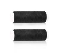 Sewing Thread - TRACOMPAN 2PCS Black Cotton Threads | Sewing Machine String for All Fabrics | Strong Black Thread for Hand/Machine Stitching | Strong Polyester Pro Threads