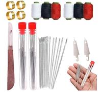 Sewing Tool Set, 37PCS Ultra-Lightweight Needles Thread Hand Repair Tools, Portable DIY Hand Made Craft Set, Sewing Working Kit for Beginners, Professional DIY Lovers (2 Set)