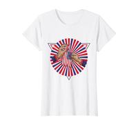 Sewing Vintage 4th of July Sewer Value Graphic T-Shirt, Women, White, L