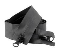 Sewing Zipper Part 5pcs 5# Double/Single Black Durability Open-End, High Strength Invisible Zipper, Nylon for Clothes Parkas(Black,60cm)