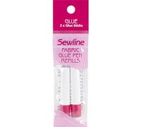 Sewline FAB50013 Refill for textile glue stick, water-soluble, 2 pieces, blue
