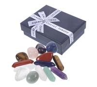 SEWOART 1 Box Natural Irregular Crystal Stone Specimen Box Durable Mineral Collection Decor with Positive Energy for Home Stress Relief Meditation and Gem Collectors Gift