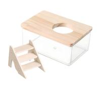 SEWOART 1 Set Hamster Bathroom Sand Bath Container with Door Durable Animal Toilet for Replacement Elegant Design for Hamster Supplies and Chinchilla Care