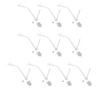 SEWOART 10 Sets White Clock Hands Kit for Vinyl Record Repair, DIY Wall Clock Pointer Replacement, Professional Minute Hour Hand Movement for Home and Office Use