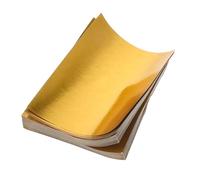 SEWOART 1000pcs Sacrificial Gold Foil Paper Unfinished Ingots Making Worship Supplies Metallic Foil Sheets for DIY Ingot Ancestor Worship