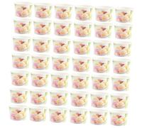 SEWOART 100pcs Disposable Ice Cream Bowls Paper Cups for Dessert Pudding Snacks Party Use Disposable Serving Bowls for Family Gatherings and Summer Treats