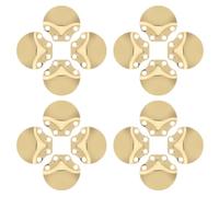 SEWOART 100pcs Medieval Scale Armor Plates for Cosplay and Renaissance Fair, Lightweight Stainless Steel Material with Authentic Medieval Aesthetic, Easy Installation Process, Golden