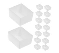 SEWOART 100Pcs Small Empty Watercolor Half Pans Plastic Paint Pans for Acrylics Reusable Portable Art Paint Storage for Artists Students Beginners