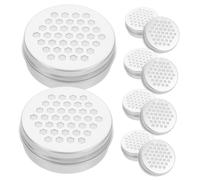 SEWOART 10pcs Aluminum Hollow Screw Lid Storage Containers for Dog Scent Training and Aromatherapy Air Fresheners Durable Diffuser Box for Home and Vehicle Use